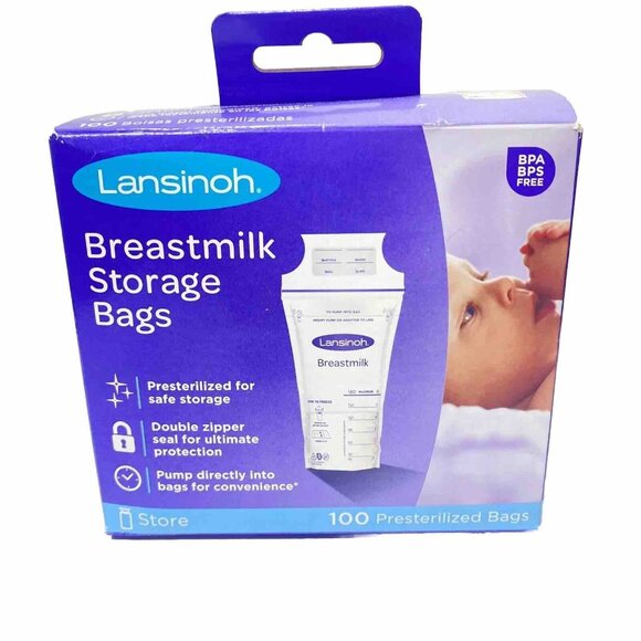 Breast Milk Storage Bags Pre Sterilized ,Pump Directly Into Bags Double Zipper - Picture 2 of 7
